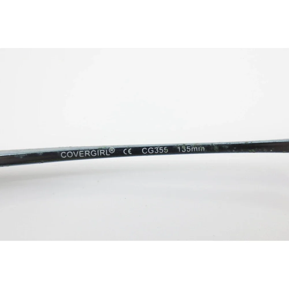 Covergirl CG355 Eyeglasses Brown Blue Semi Rimless Cat Eye Frames 47-20-135